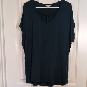 Terra & Sky Deep Teal Women's Top Size 0X (14)